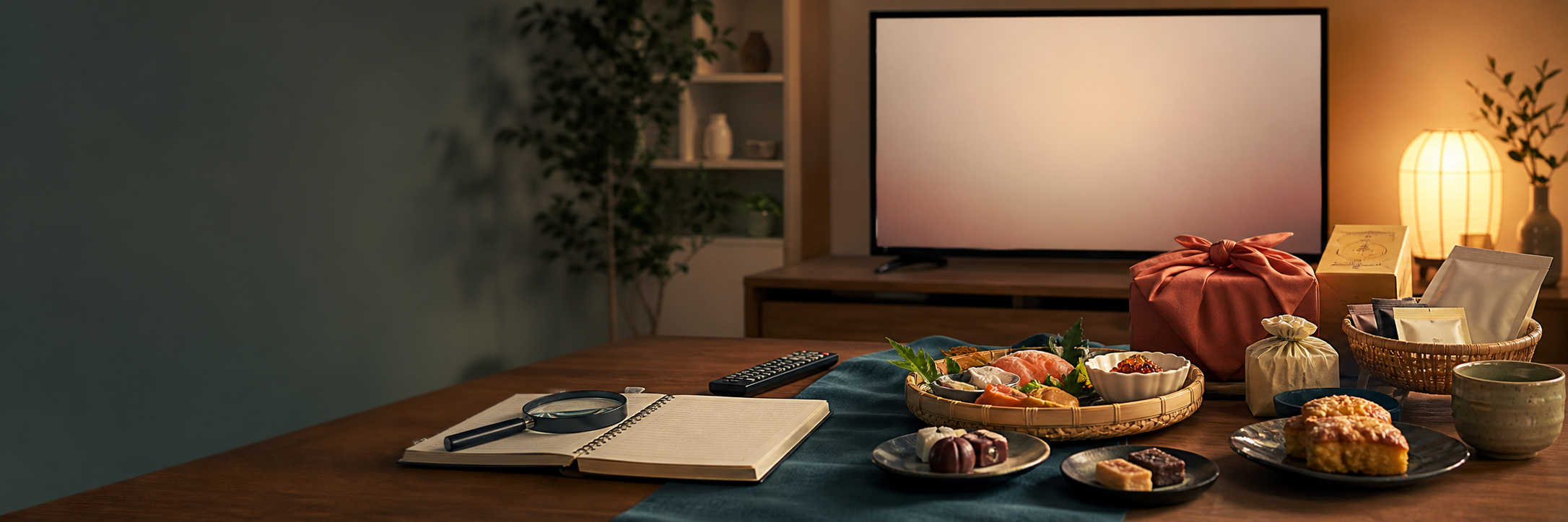 テレビ番組で紹介されたグルメを調べるイメージ